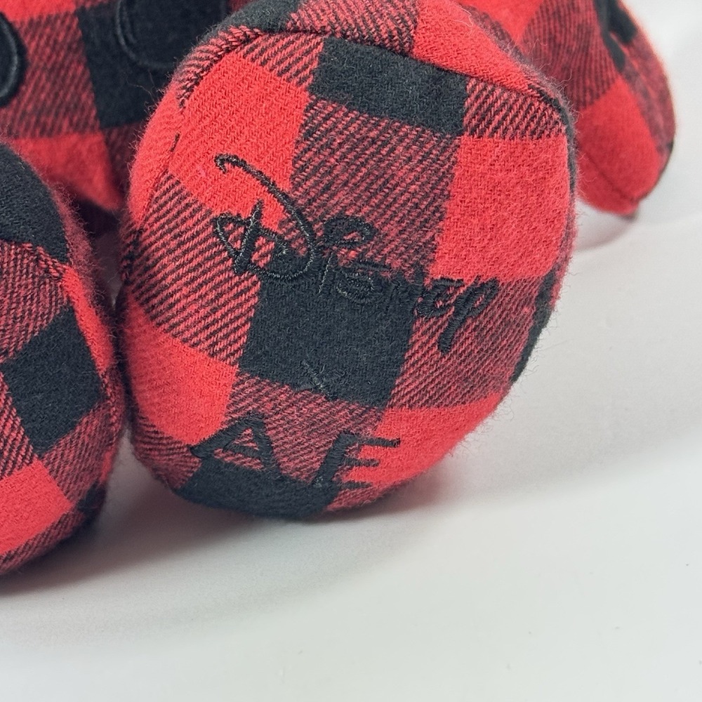 New Disney Mickey Mouse X AE American Eagle Special‎ Edition Buffalo Plaid Plush - Picture 4 of 11